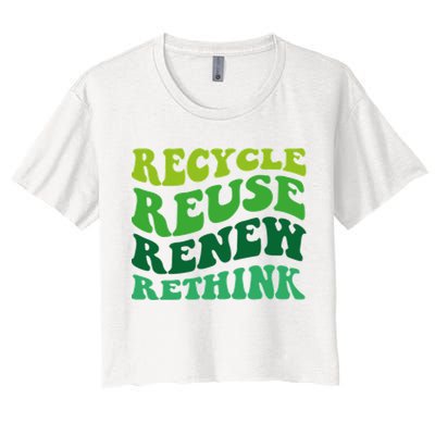 Recycle Reuse Renew Rethink Crop Top