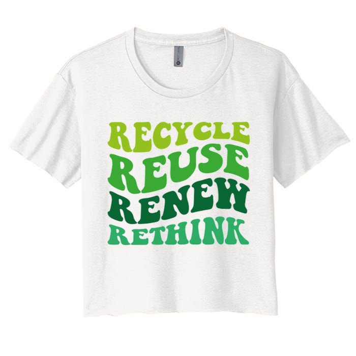 Recycle Reuse Renew Rethink Crop Top