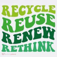 Recycle Reuse Renew Rethink Wool Snapback Cap