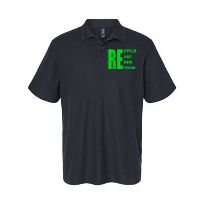 Recycle Reuse Renew Rethink Crisis Environmental Activism Softstyle Adult Sport Polo