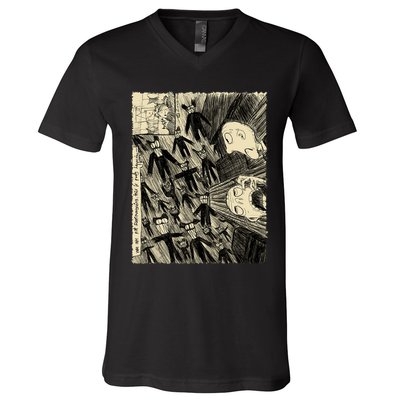 Retro Radiomusic Rock 80s 90s Vaporware Arts Radio Music 70s V-Neck T-Shirt