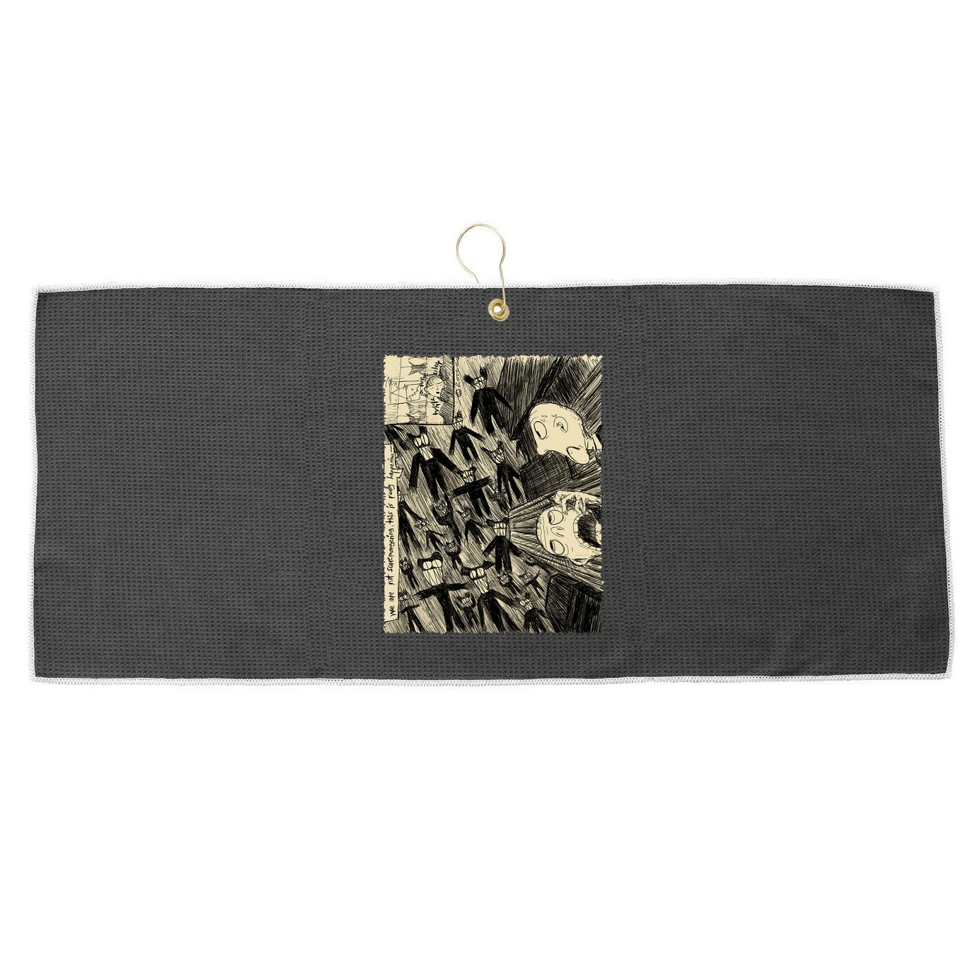 Retro Radiomusic Rock 80s 90s Vaporware Arts Radio Music 70s Large Microfiber Waffle Golf Towel