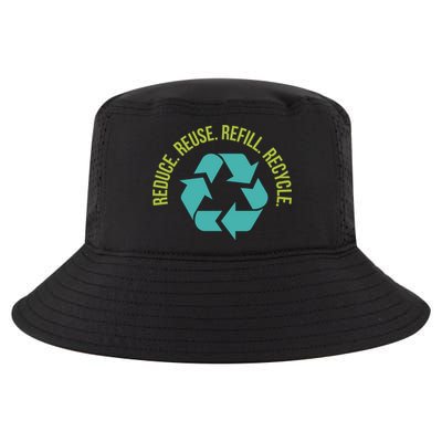 Reduce Reuse Refill Recycle Great Gift Cool Comfort Performance Bucket Hat