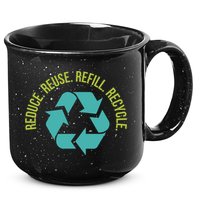 Reduce Reuse Refill Recycle Great Gift 15oz Campfire Ceramic Mug