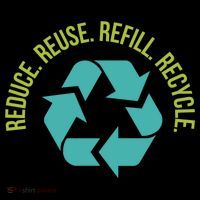 Reduce Reuse Refill Recycle Great Gift Flatbill Hat