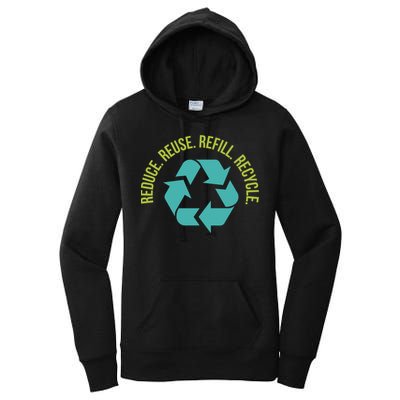 Reduce Reuse Refill Recycle Great Gift Women's Pullover Hoodie