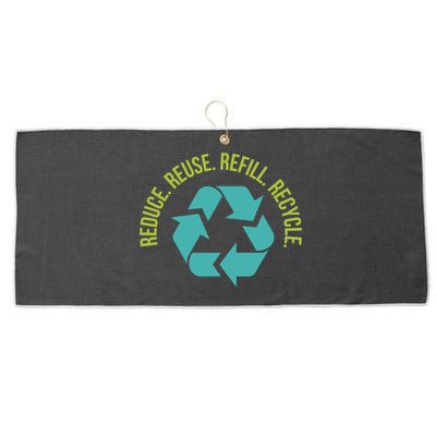 Reduce Reuse Refill Recycle Great Gift Large Microfiber Waffle Golf Towel