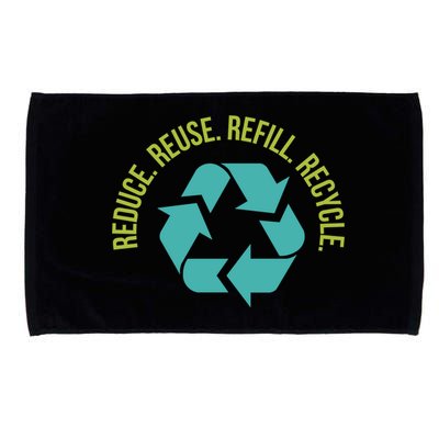 Reduce Reuse Refill Recycle Great Gift Microfiber Hand Towel