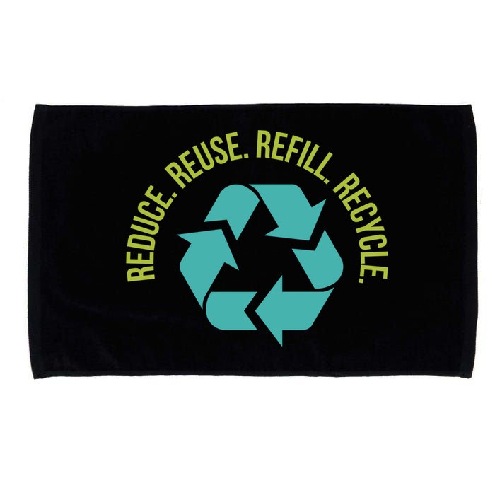 Reduce Reuse Refill Recycle Great Gift Microfiber Hand Towel