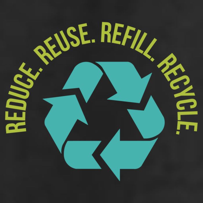 Reduce Reuse Refill Recycle Great Gift Microfiber Hand Towel