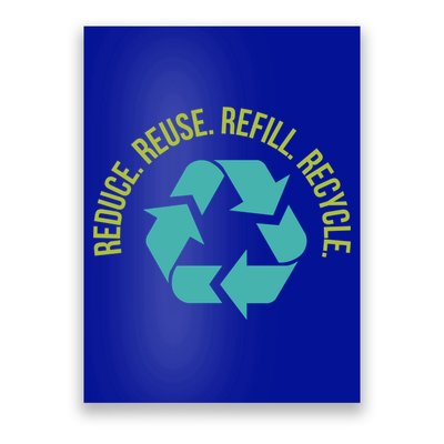 Reduce Reuse Refill Recycle Great Gift Poster