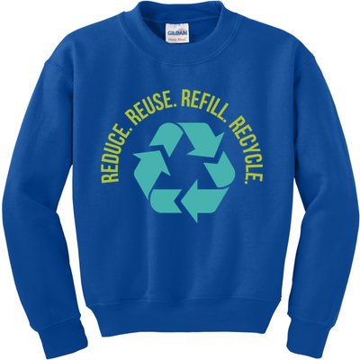 Reduce Reuse Refill Recycle Great Gift Kids Sweatshirt