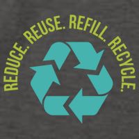 Reduce Reuse Refill Recycle Great Gift Vector Backpack
