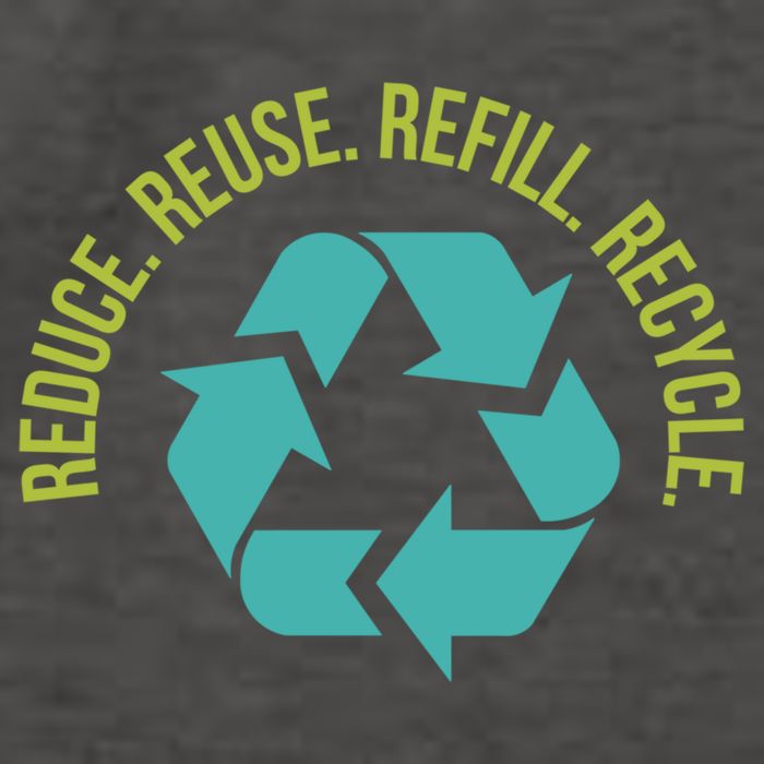 Reduce Reuse Refill Recycle Great Gift Vector Backpack