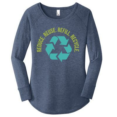 Reduce Reuse Refill Recycle Great Gift Women's Perfect Tri Tunic Long Sleeve Shirt