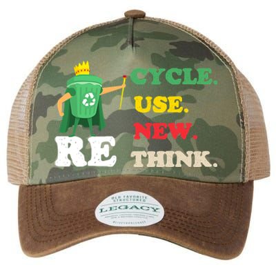 Recycle Reuse Renew Rethink Crisis Environmental Activism 23 Legacy Tie Dye Trucker Hat