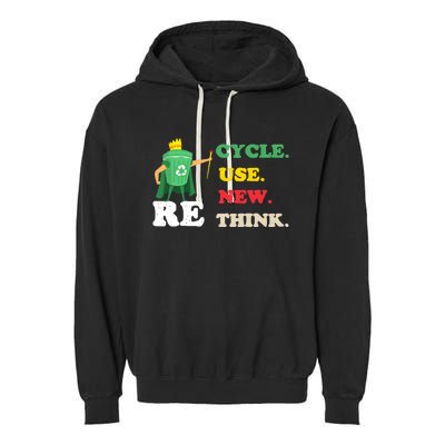 Recycle Reuse Renew Rethink Crisis Environmental Activism 23 Garment-Dyed Fleece Hoodie