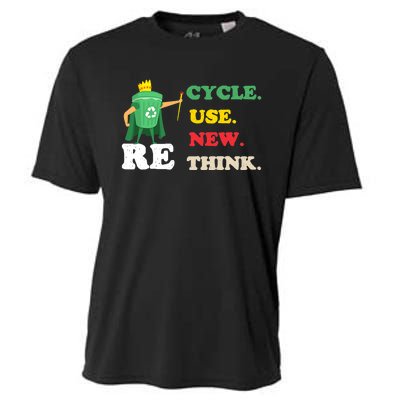 Recycle Reuse Renew Rethink Crisis Environmental Activism 23 Cooling Performance Crew T-Shirt