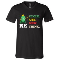 Recycle Reuse Renew Rethink Crisis Environmental Activism 23 V-Neck T-Shirt