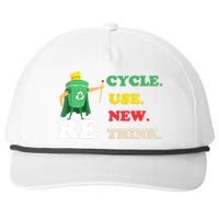 Recycle Reuse Renew Rethink Crisis Environmental Activism 23 Snapback Five-Panel Rope Hat