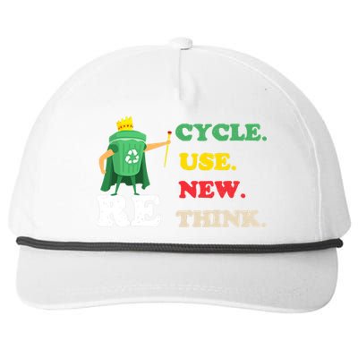 Recycle Reuse Renew Rethink Crisis Environmental Activism 23 Snapback Five-Panel Rope Hat