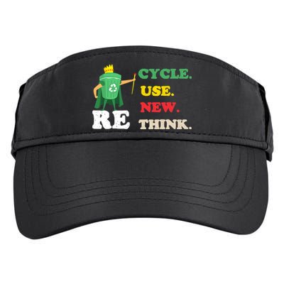 Recycle Reuse Renew Rethink Crisis Environmental Activism 23 Adult Drive Performance Visor