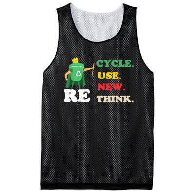 Recycle Reuse Renew Rethink Crisis Environmental Activism 23 Mesh Reversible Basketball Jersey Tank