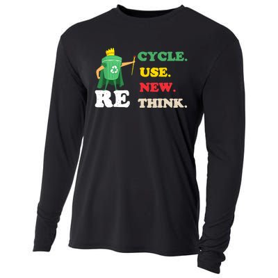 Recycle Reuse Renew Rethink Crisis Environmental Activism 23 Cooling Performance Long Sleeve Crew