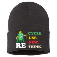 Recycle Reuse Renew Rethink Crisis Environmental Activism 23 Sustainable Knit Beanie