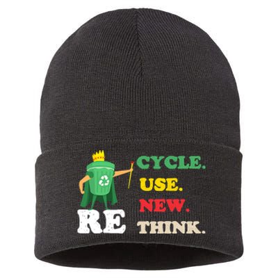 Recycle Reuse Renew Rethink Crisis Environmental Activism 23 Sustainable Knit Beanie