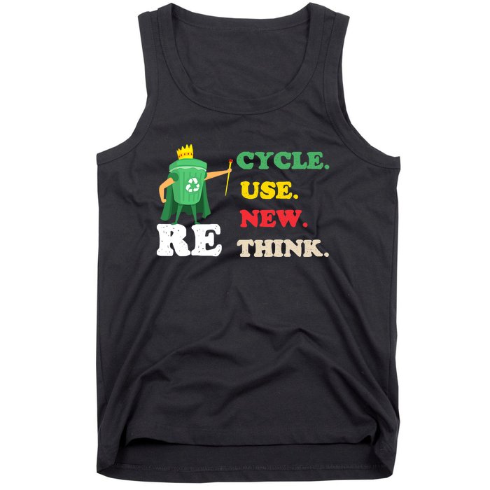 Recycle Reuse Renew Rethink Crisis Environmental Activism 23 Tank Top