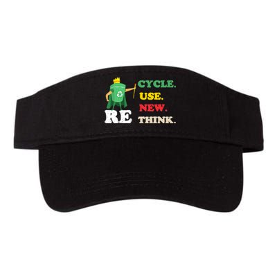 Recycle Reuse Renew Rethink Crisis Environmental Activism 23 Valucap Bio-Washed Visor