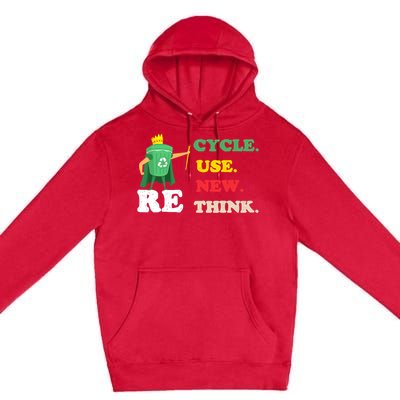 Recycle Reuse Renew Rethink Crisis Environmental Activism 23 Premium Pullover Hoodie