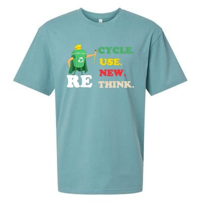 Recycle Reuse Renew Rethink Crisis Environmental Activism 23 Sueded Cloud Jersey T-Shirt