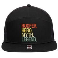 Roofer Roofing 7 Panel Mesh Trucker Snapback Hat