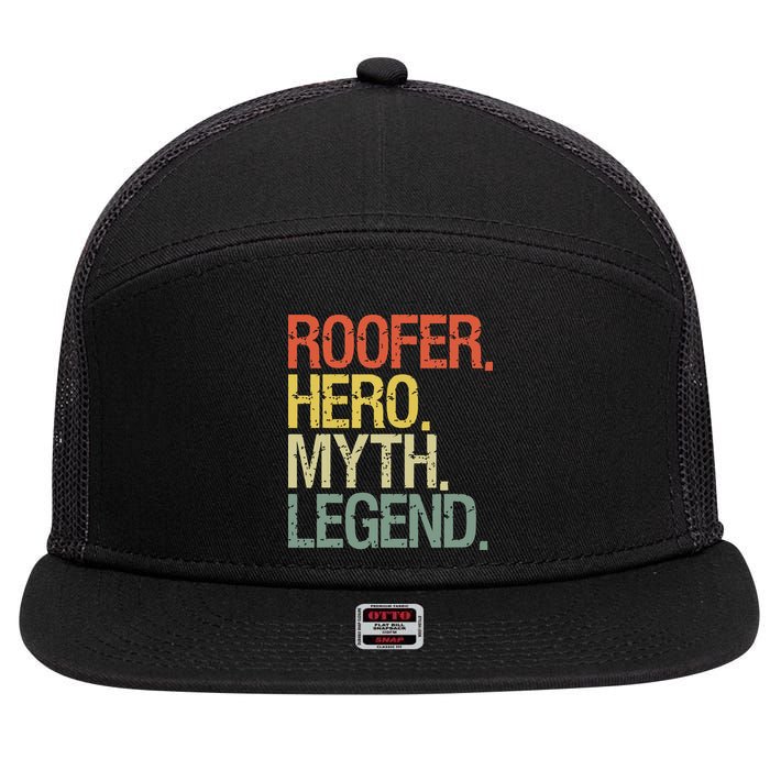 Roofer Roofing 7 Panel Mesh Trucker Snapback Hat