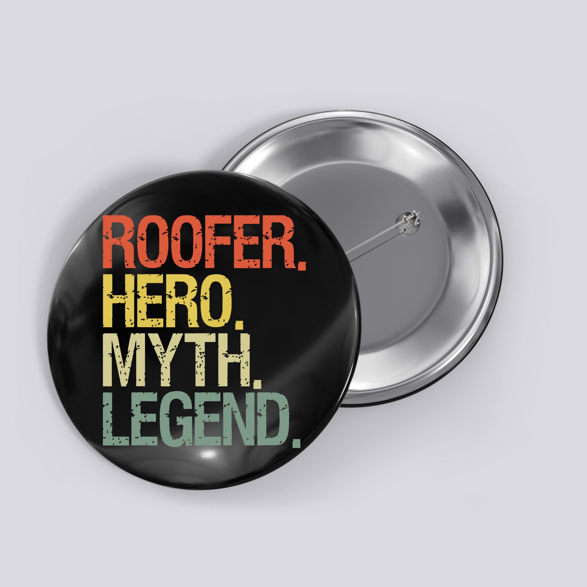 Roofer Roofing Button