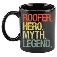 Roofer Roofing 11oz C Handle Ceramic Mug