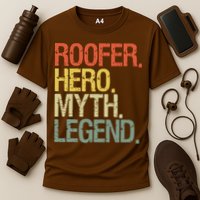 Roofer Roofing Cooling Performance Crew T-Shirt