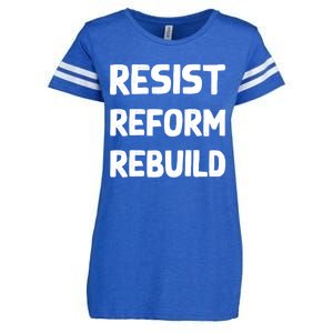 Resist Reform Rebuild Protest No Justice No Peace Defund Gift Enza Ladies Jersey Football T-Shirt