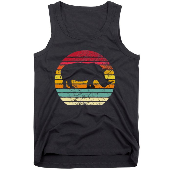 Rhinoceros Rhino Retro Style Vintage Women Classic Gift Tank Top