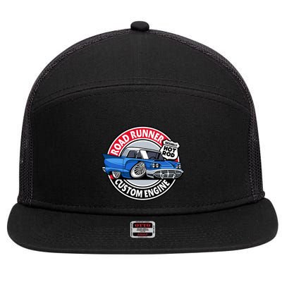 Road Runner 7 Panel Mesh Trucker Snapback Hat