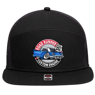 Road Runner 7 Panel Mesh Trucker Snapback Hat