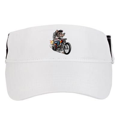 Rockabilly Rats Riding A Bike Adult Drive Performance Visor