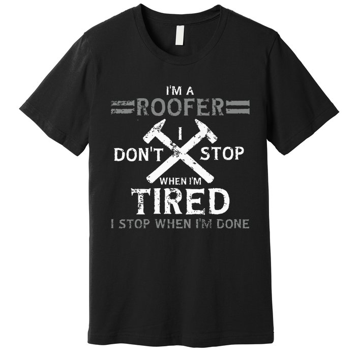 Roofing Roofer Premium T-Shirt