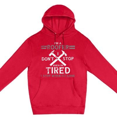 Roofing Roofer Premium Pullover Hoodie