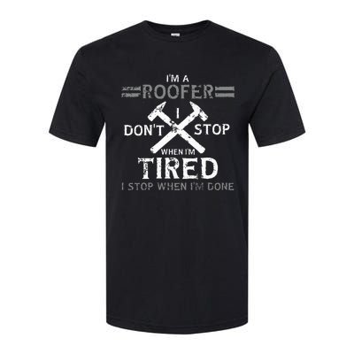 Roofing Roofer Softstyle CVC T-Shirt