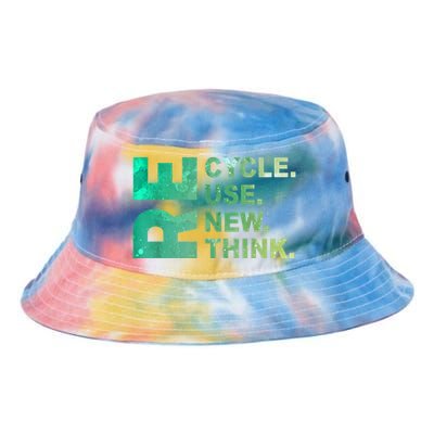 Recycle Reuse Renew Rethink Trending Earth Day Environmental Activism Tie Dye Newport Bucket Hat