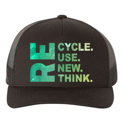 Recycle Reuse Renew Rethink Trending Earth Day Environmental Activism Yupoong Adult 5-Panel Trucker Hat