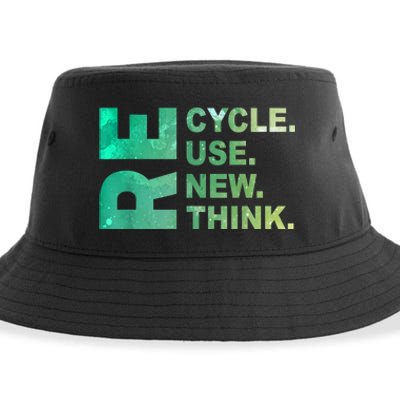 Recycle Reuse Renew Rethink Trending Earth Day Environmental Activism Sustainable Bucket Hat